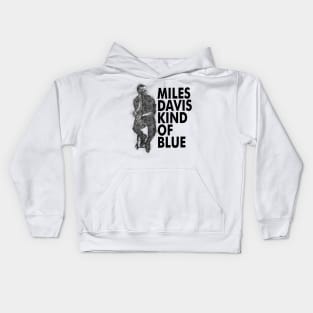 90s Miles Davis Kind Of Blue Kids Hoodie